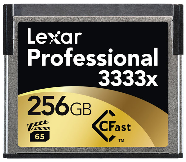          - Lexar Professional 3333x CFast 2.0