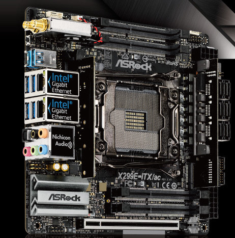   ASRock X299E-ITX/ac   Intel   LGA 2066  