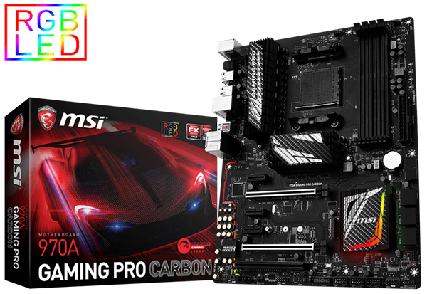   MSI 970A Gaming Pro Carbon   AMD   AM3+   