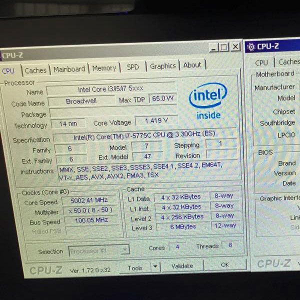  Intel Core i7-5775C (Broadwell)      5 