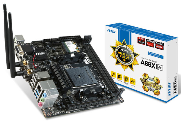   MSI A88XI AC  mini-ITX   AMD   FM2+