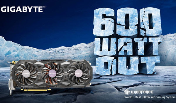 Gigabyte WindForce Air Cooling System 600 Watt Edition -       3D-