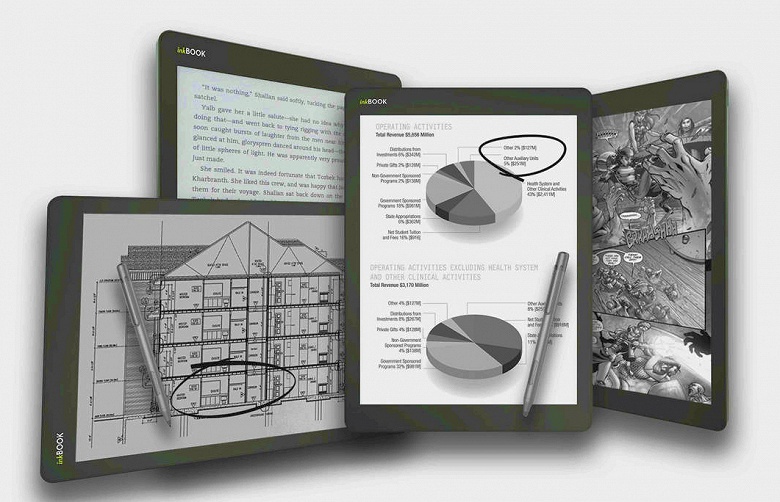 InkBook Infinity – еще одна электронная книга с экраном E Ink диагональю 10,3 дюйма