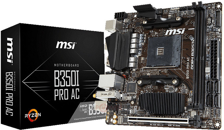   MSI B350I Pro AC    AMD   AM4
